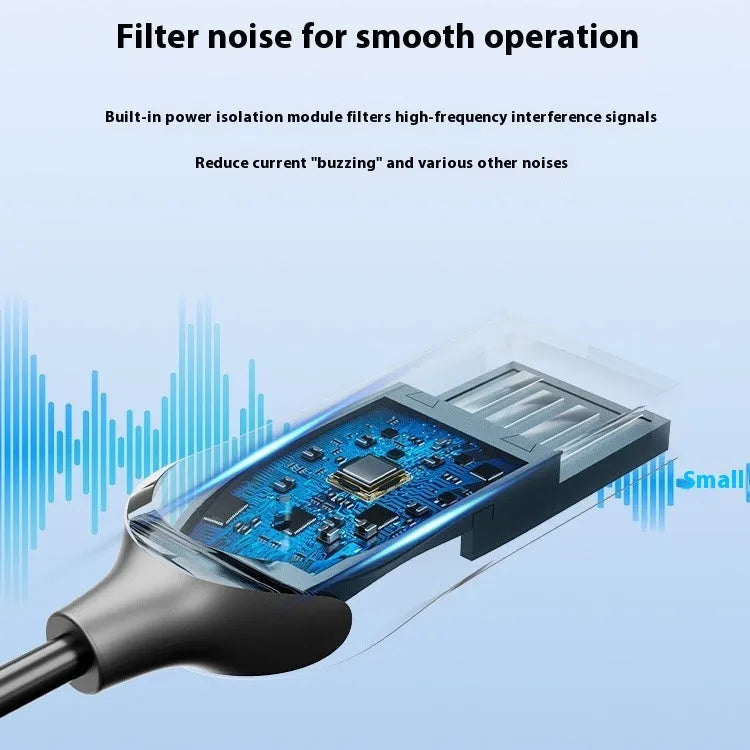 NAI USB car Bluetooth audio receiver with zinc alloy USB connector and copper 3.5mm AUX plug