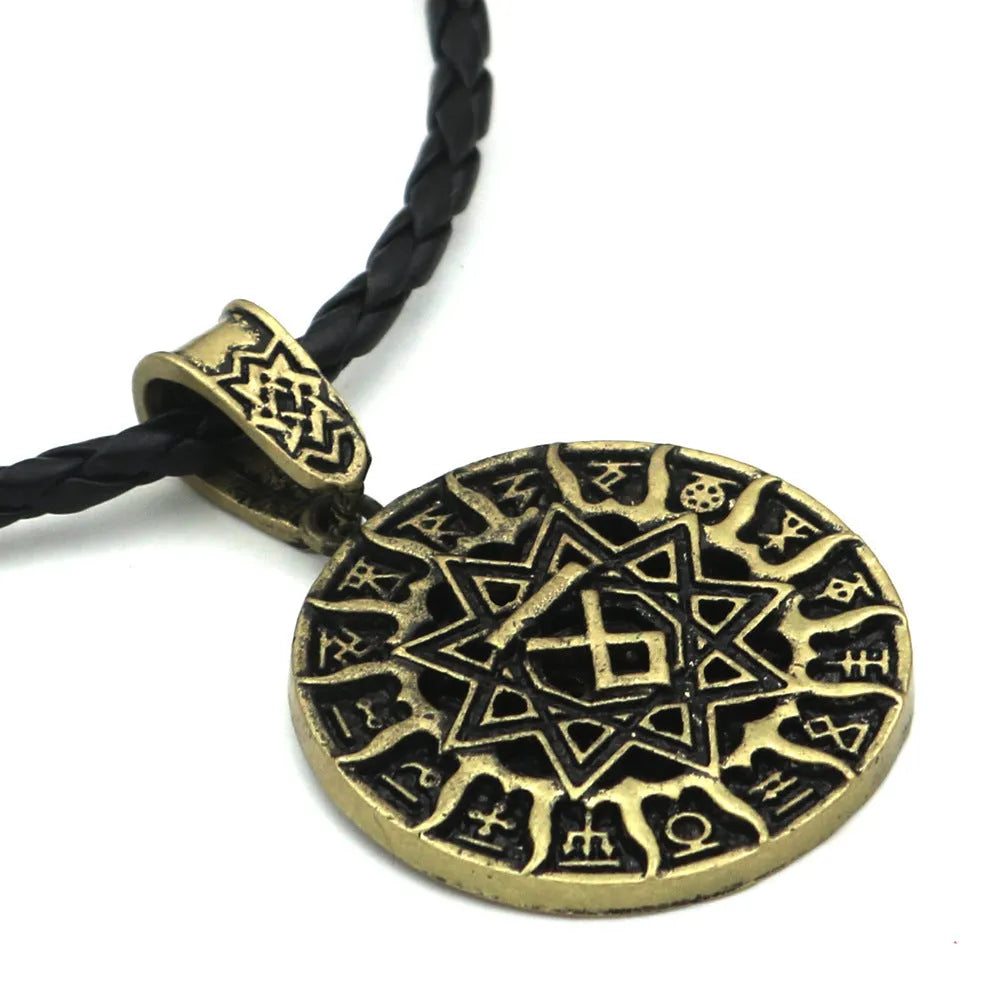 Lunavin ODing logo pendant necklace with Nordic myth theme on adjustable 51-80cm chain