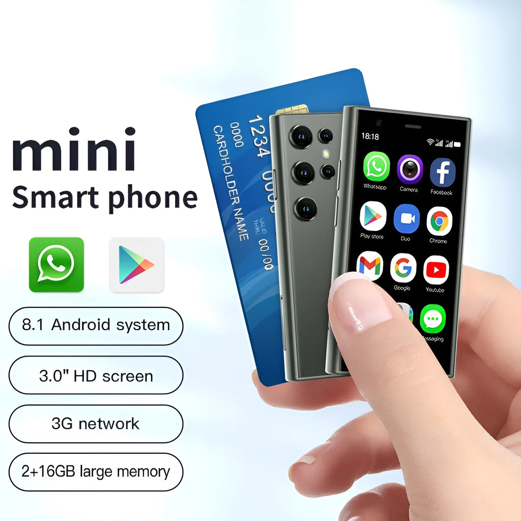 S23PRO & XS15 mini smartphone in black, green, or pink purple with 30-inch screen
