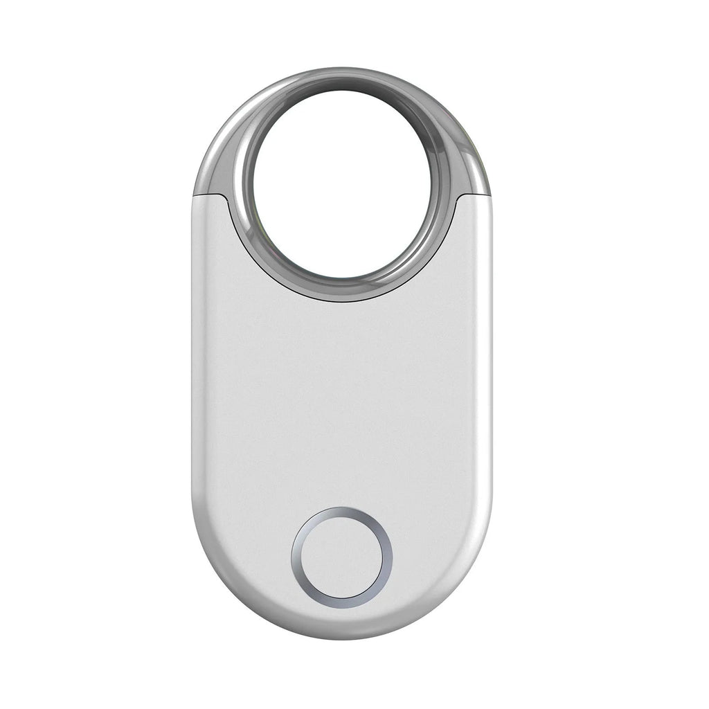 Black and white USB GPS anti-lost tracker device with compact rectangular design for pet and item tracking