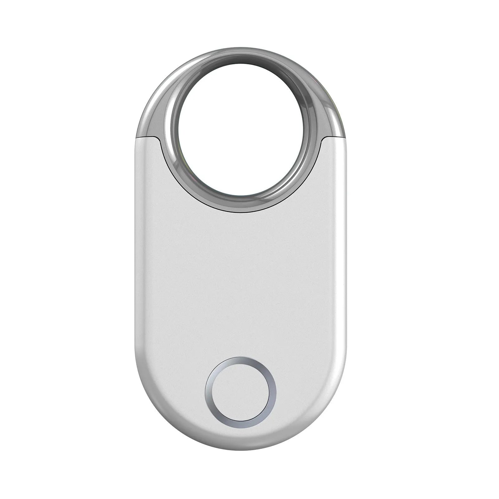 Black and white USB GPS anti-lost tracker device with compact rectangular design for pet and item tracking