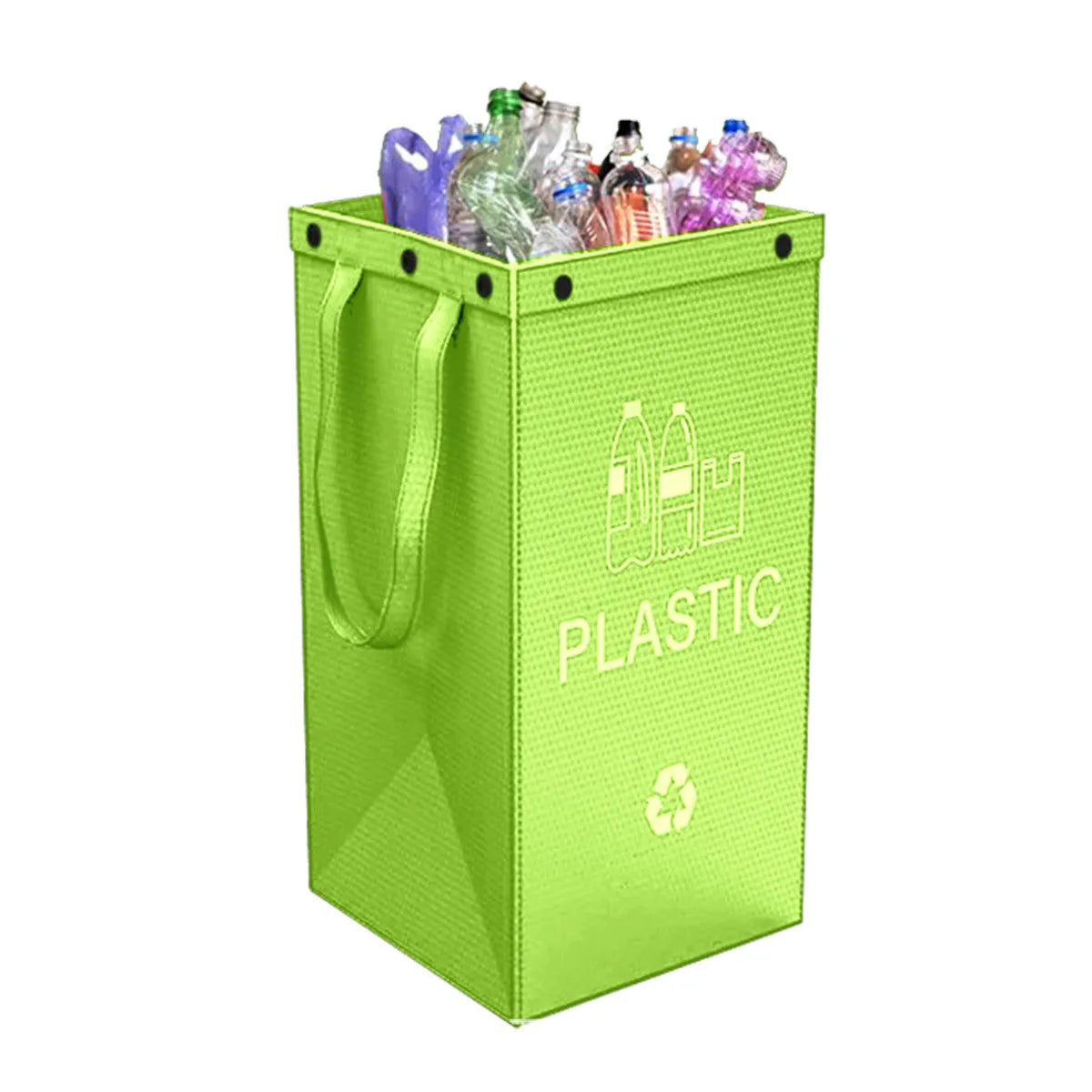 Blue 40-litre reusable PP plastic bin bag with dimensions 30cm wide by 50cm high.