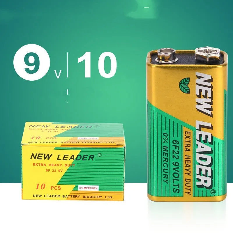 9V 6F22 alkaline battery for wireless microphones and walkie-talkie remote controls