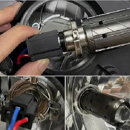 LED headlight conversion kit for Chunfeng 150NK motorcycles with integrated far and near lighting
