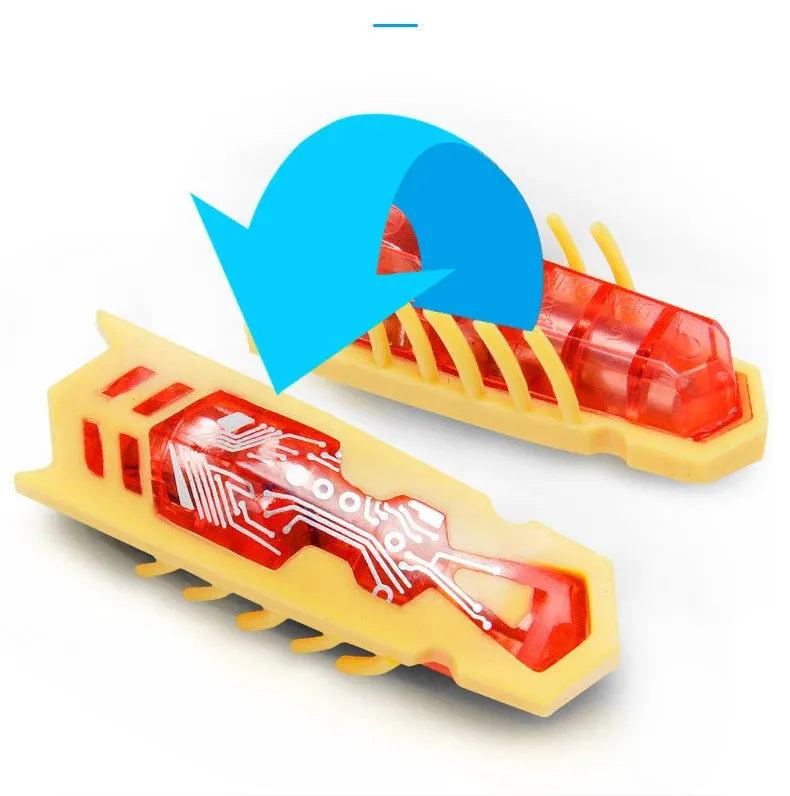 Small electric bug toy for cats with 12 legs and self-righting capability