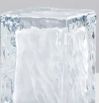 80x80x12mm plastic crystal lamp night light with touch control and USB power