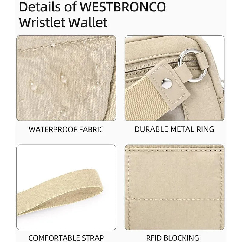 Waterproof quilted handbag with transparent front deck compartment in seven colour options
