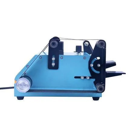 Blue desktop dual-axis belt sander with variable speed control and 750W power for knife sharpening