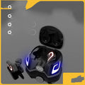Wireless Bluetooth gaming headset with earplug design in black, dark grey, and yellow colour options