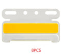 Waterproof aluminium COB LED truck side and ground tire light in red, yellow, green, blue, or white.