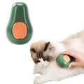 Green and white cat steam brush with water spray function and silicone massage teeth