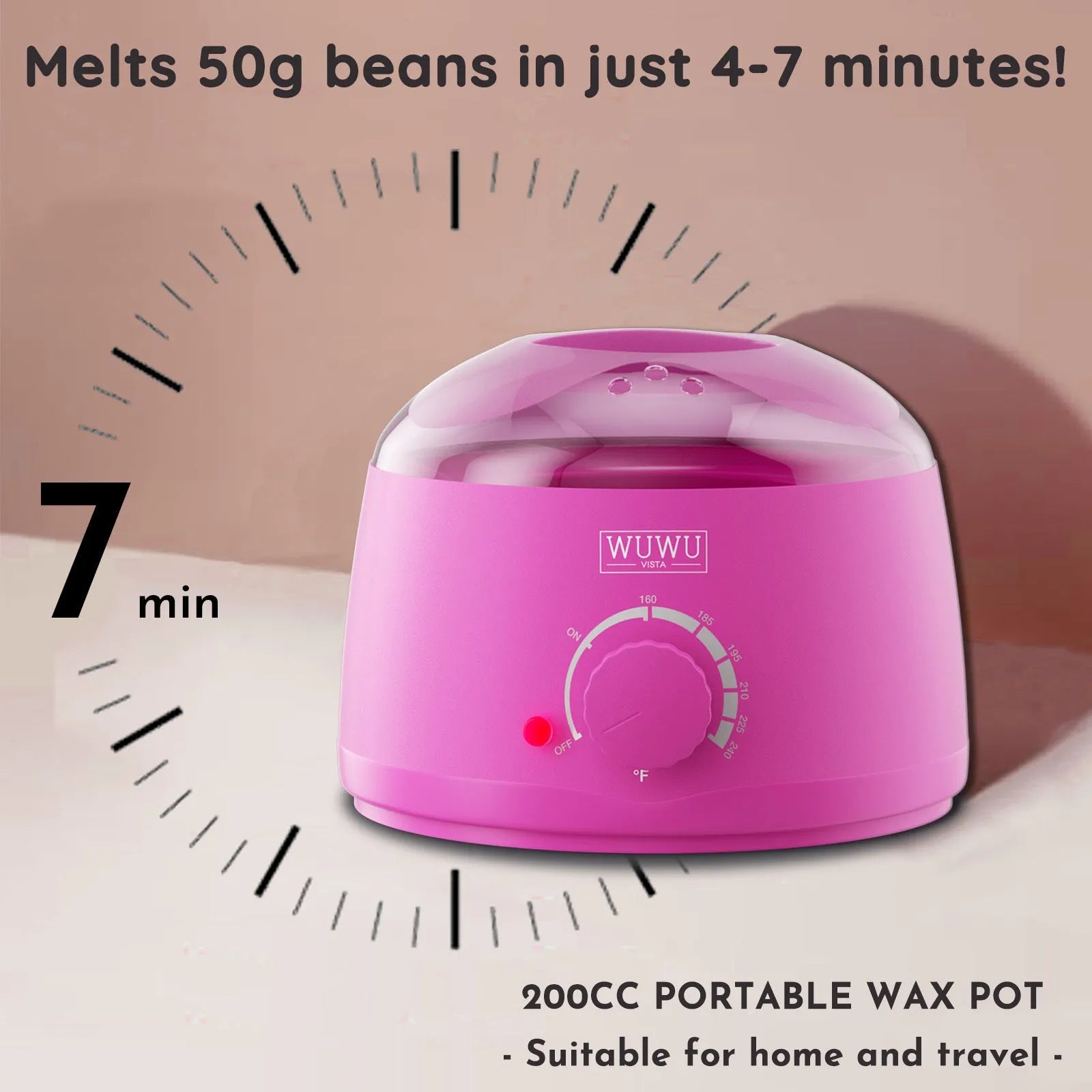 Professional waxing kit with wax warmer, hard wax beans, applicators, and aftercare products for hair removal.