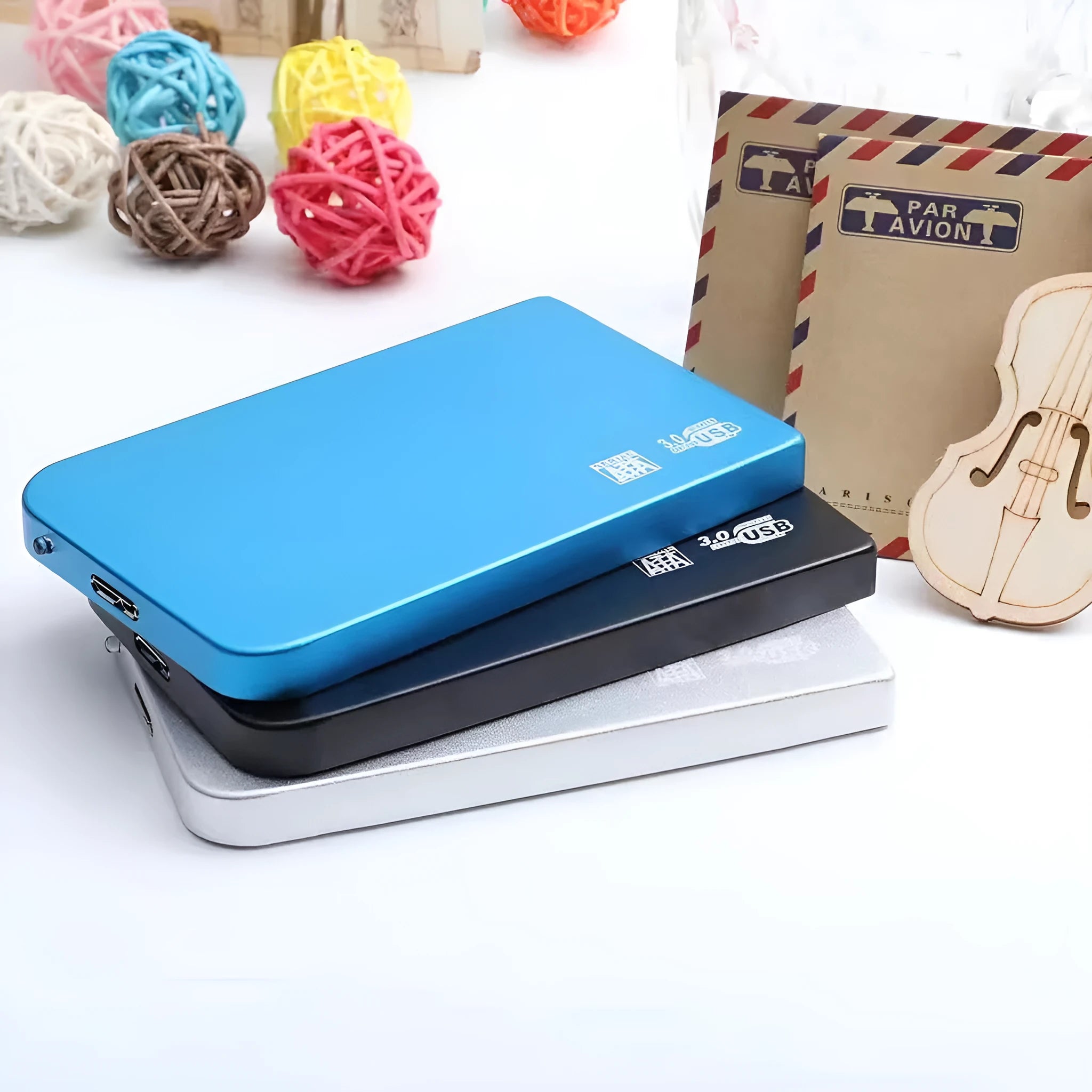 USB 3.0 solid state mobile hard disk with aluminium metal shell in choice of colours