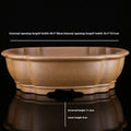 Large handmade purple sand tea basin for traditional Gongfu tea ceremonies