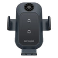 C35 colour car wireless charger phone holder with suction cup mount and automatic clamping