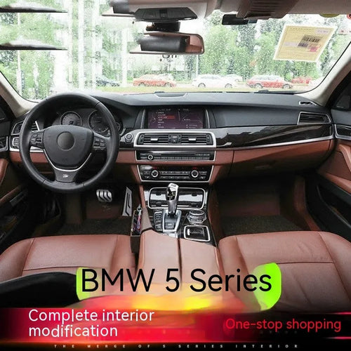 BMW 5 Series F10/F18 interior door handle decorative trim kit with four clip-on pieces