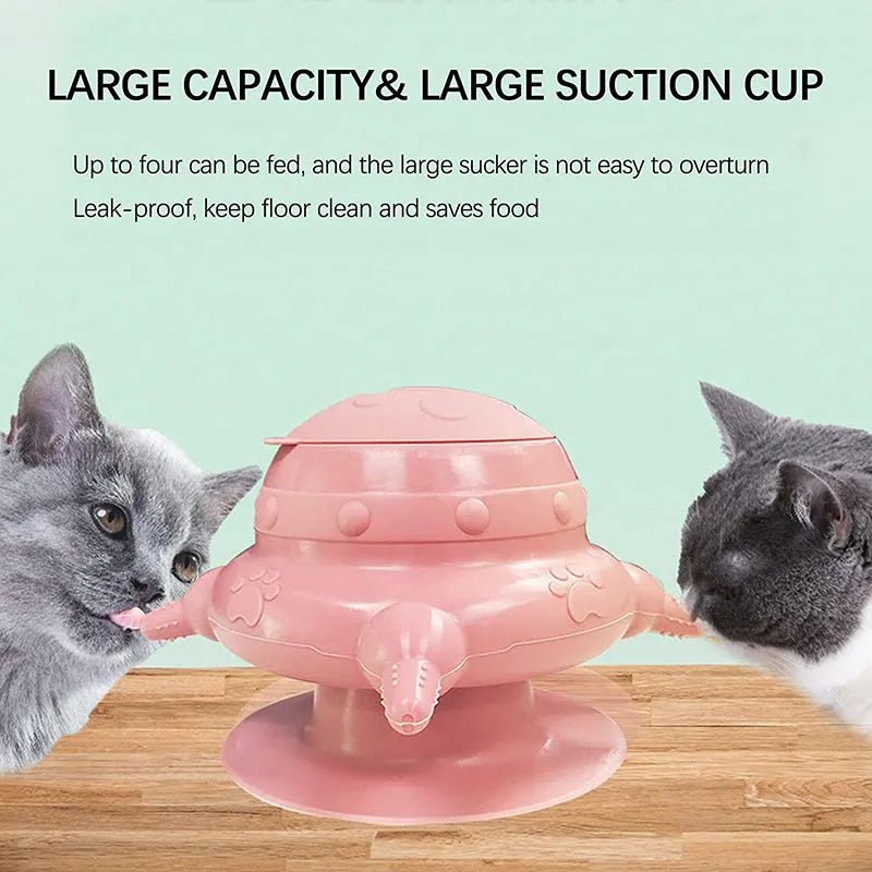Pink silicone pet nursing bottle with bionic teat and wide base for feeding puppies and kittens.