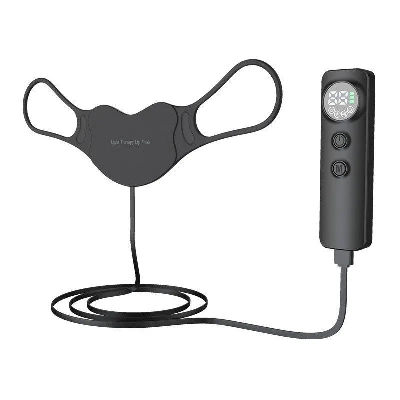 Black LED photon mask for facial and neck light therapy treatment with four-colour system