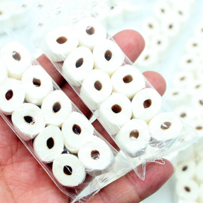 Miniature simulated tissue roll model for children's dollhouse and role-play activities