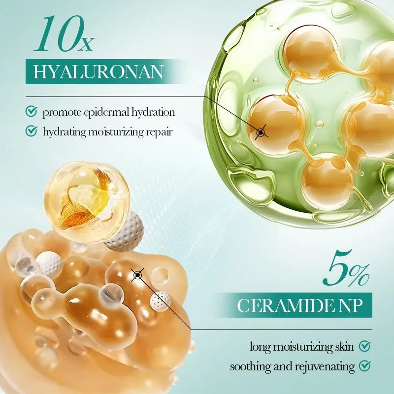 Hyaluronic acid moisturising repair firming facial care gift set with six products in gift box