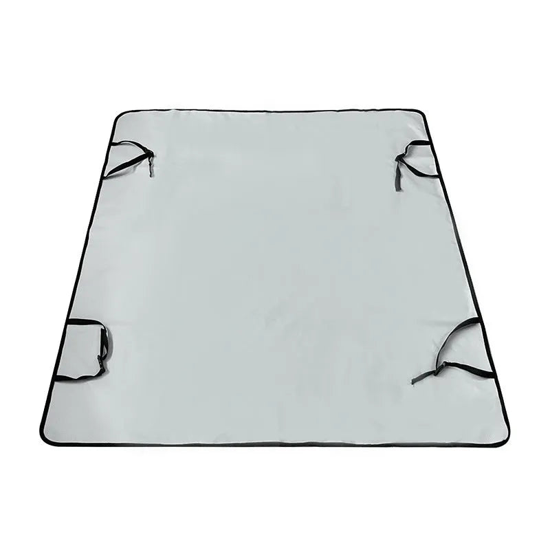 Water resistant cloth car pet mat for rear seat protection with dog footprint design