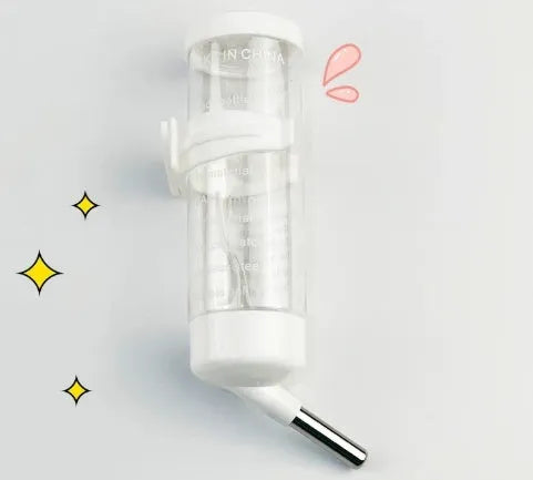 Green plastic ball kettle water feeder for small pets on a white background.
