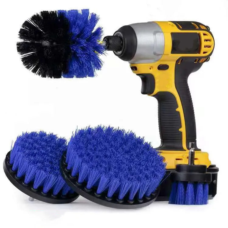 26-piece car wash brush set with PP plastic construction for automotive cleaning