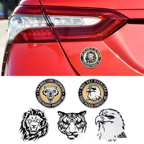 Aluminium car body sticker with metallic finish for vehicle customisation