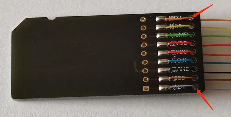 EMMC read and write diagnostic tool for car audio host maintenance on BMW and Audi vehicles