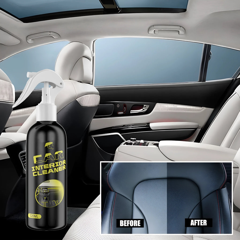 120ml car interior renovation cleaner bottle for leather and plastic dashboard surfaces