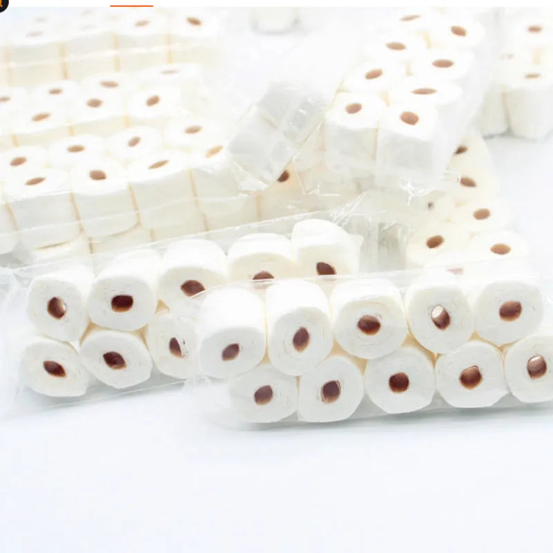 Miniature simulated tissue roll model for children's dollhouse and role-play activities