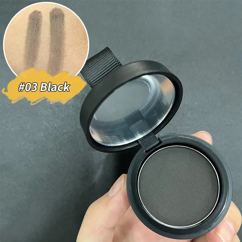 Hairline powder compact for shadow repair with fourteen colour shade options
