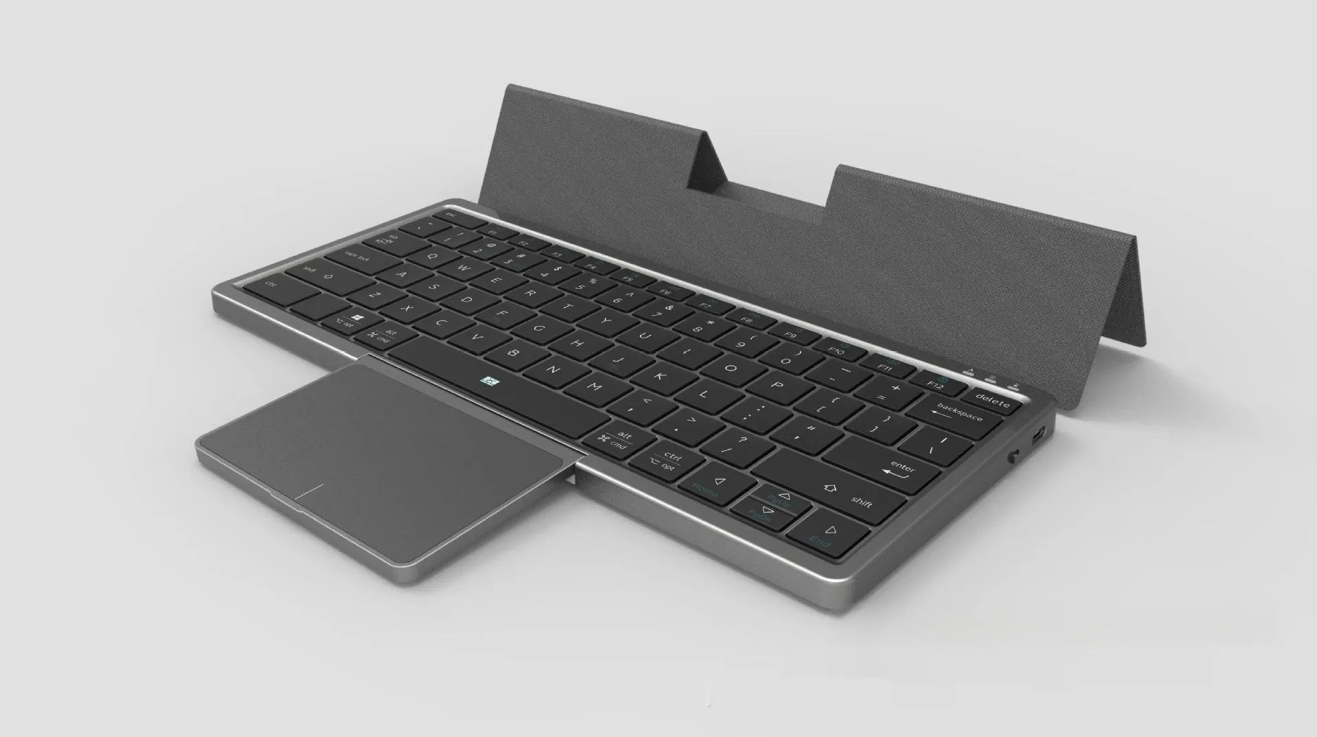 Three-in-one wireless Bluetooth keyboard with leather sheath stand for iPad and mobile phone