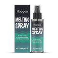 120ml bottle of water-based melting spray with pump applicator for makeup and hair styling