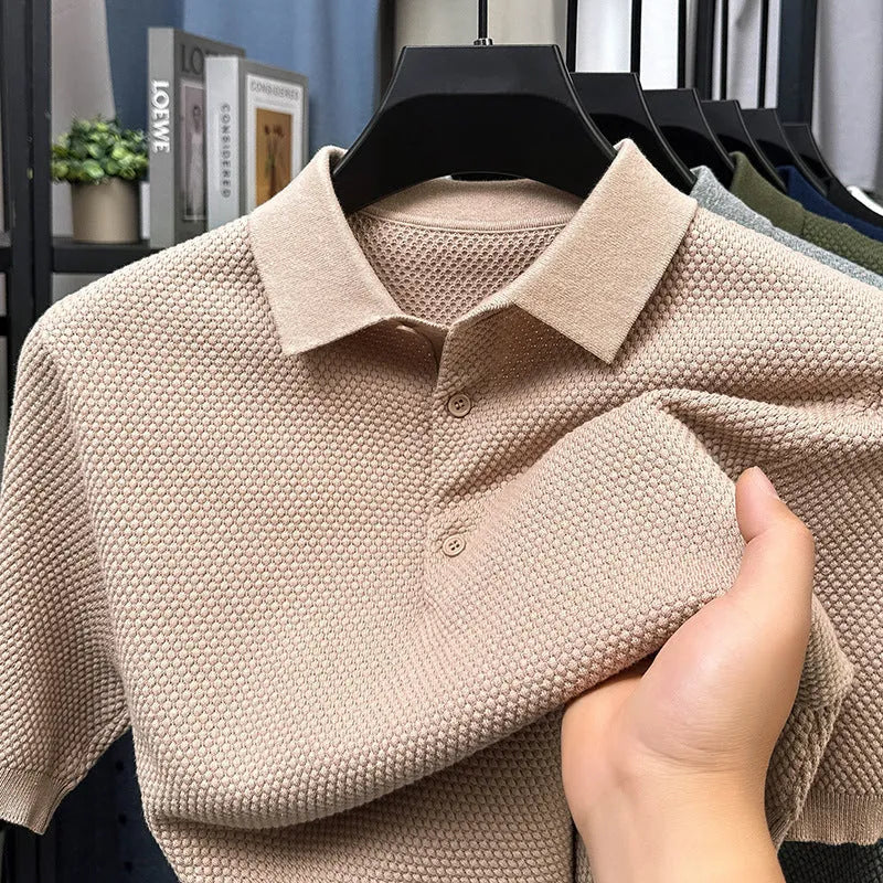 Loose fit pure cotton short sleeve sweater pullover in six colour options