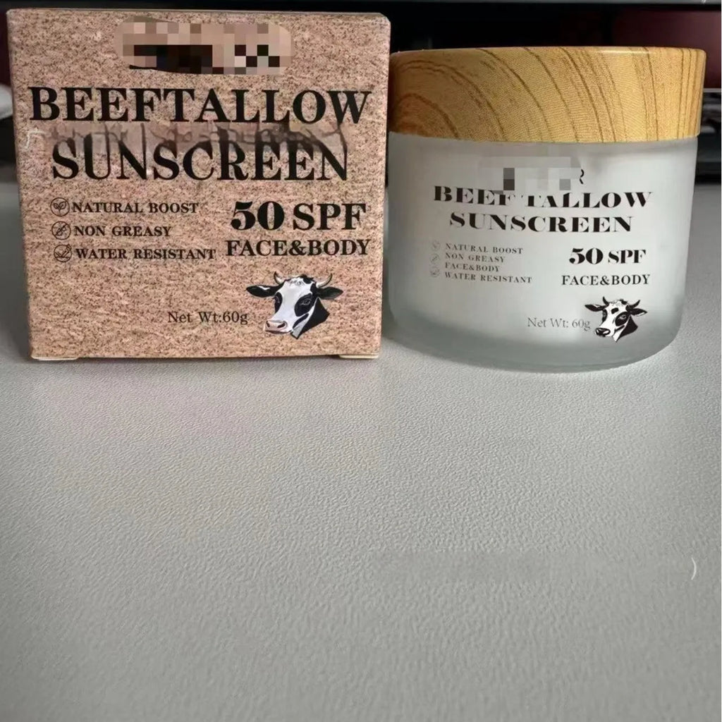 60g tub of beef tallow protective cream for waterproof hand and skin barrier
