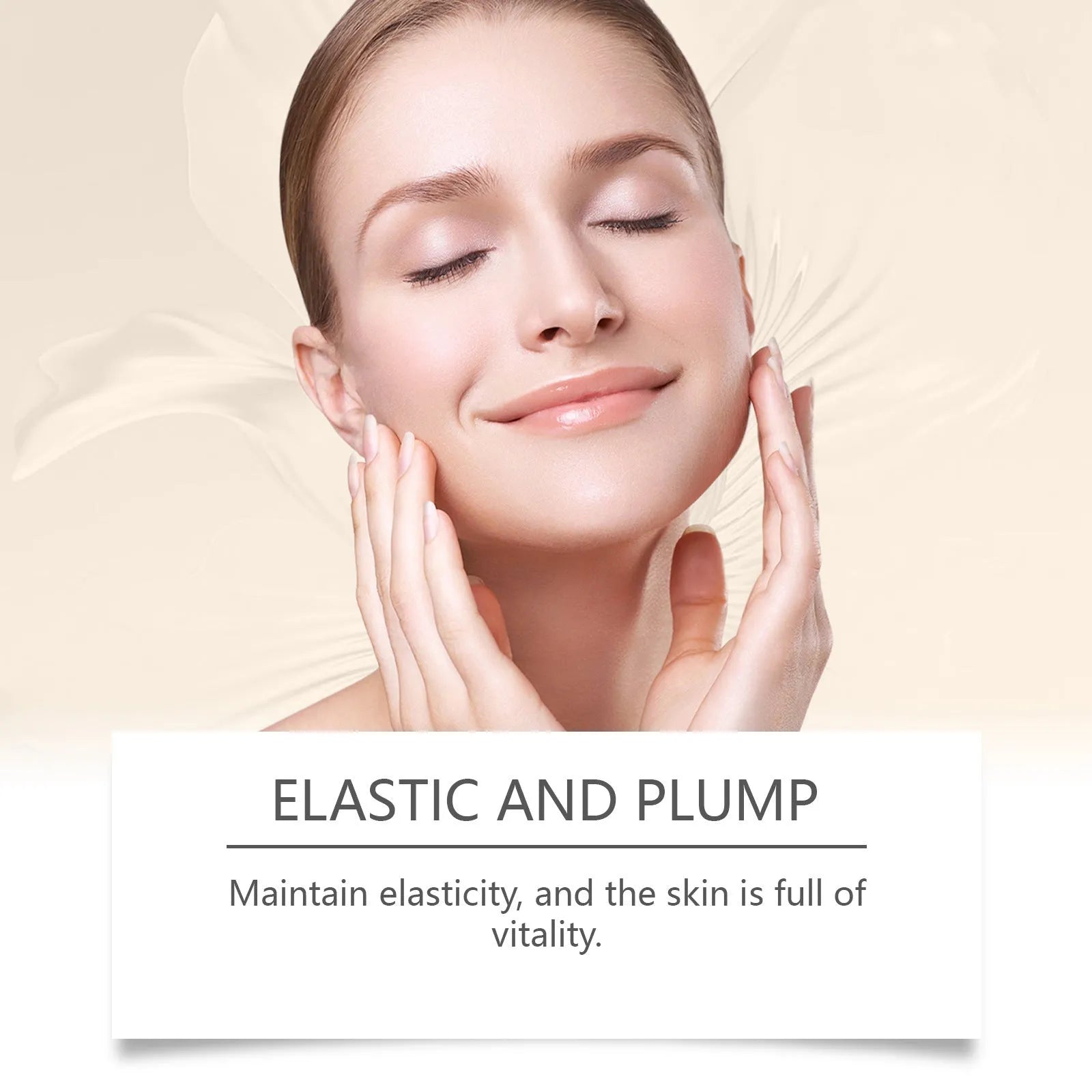 30ml collagen firming care solution tube measuring 2.8x2.8x10.3cm