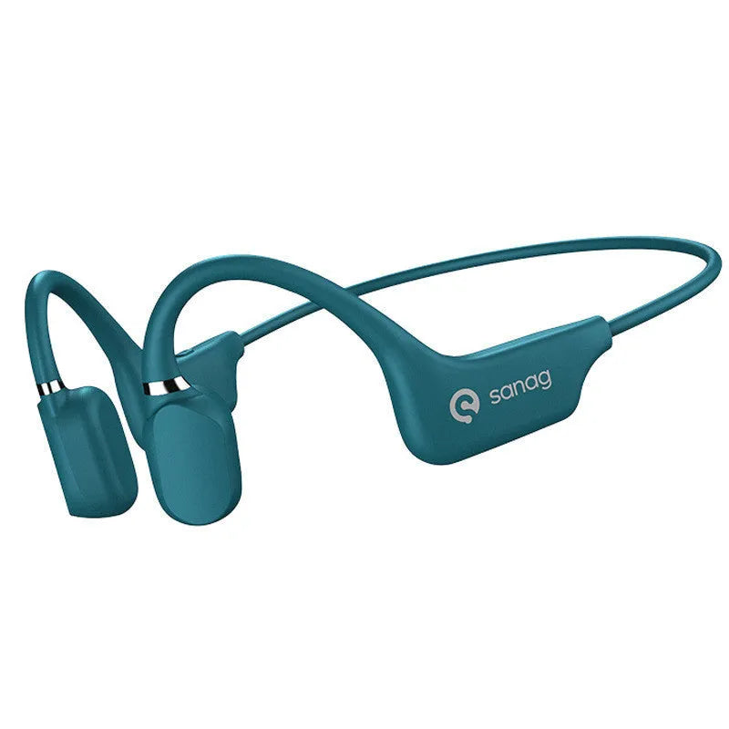 Bone conduction Bluetooth sports headset with wireless neckband in multiple colour options