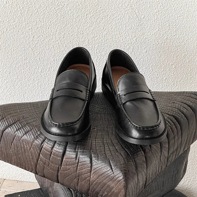 Men's retro style slip-on casual shoes in microfiber PU available in four colours