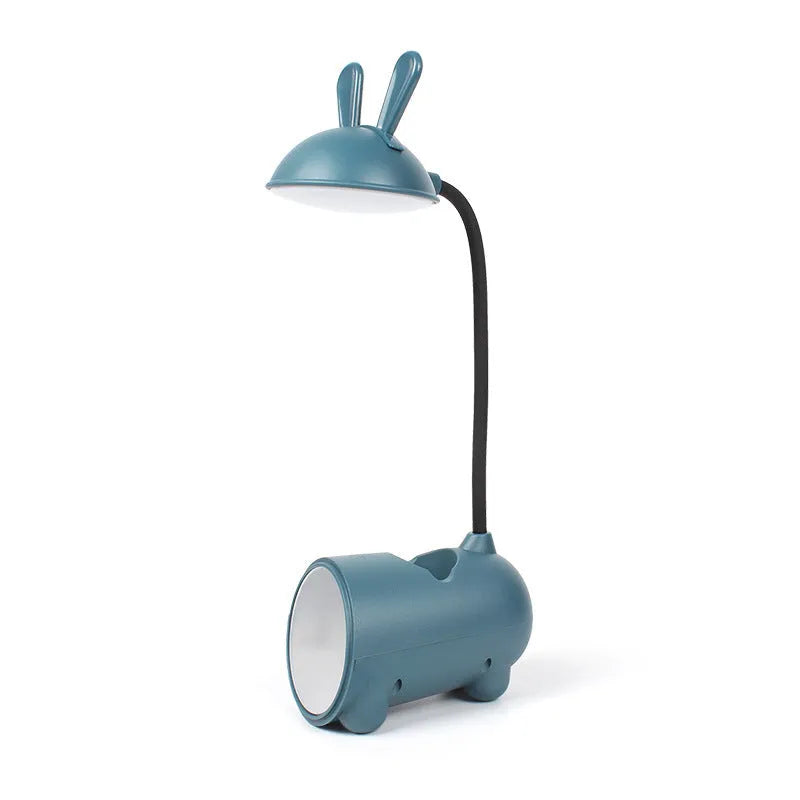 Cartoon design USB desk lamp with pen storage compartment in modern simplicity style