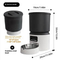 4L smart pet feeder with wifi remote control and optional video monitoring camera