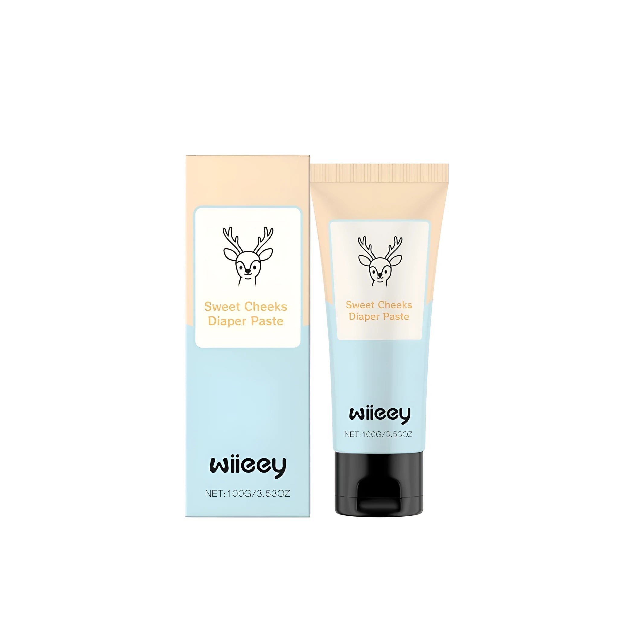 100g tube of Sweet Cheeks diaper paste cream for baby skin protection.