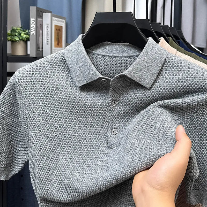 Loose fit pure cotton short sleeve sweater pullover in six colour options