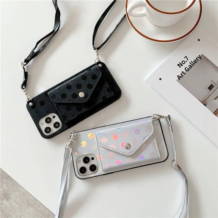 Diagonal pattern silicone iPhone case with wavy texture design in black colour