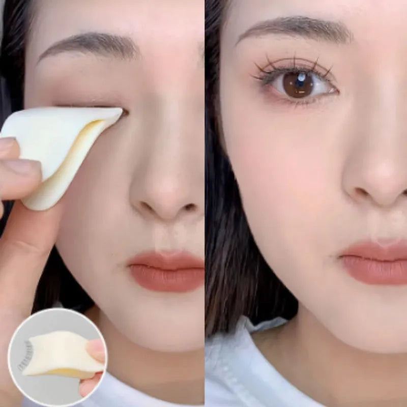 Offwhite plastic mini false eyelash tweezer tool for precise lash application and removal