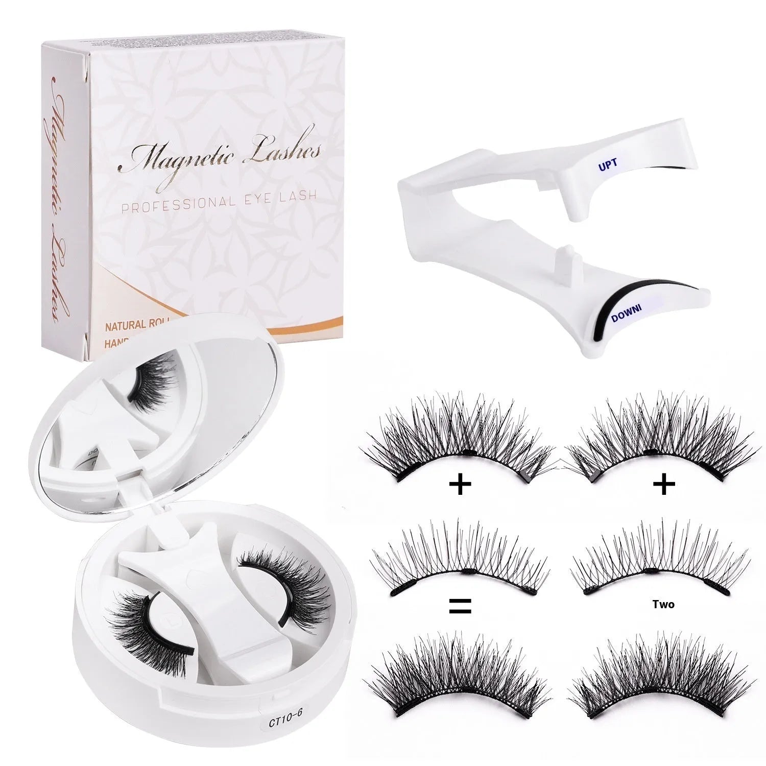 Magnetic false eyelashes with integrated soap holder from CT10 series