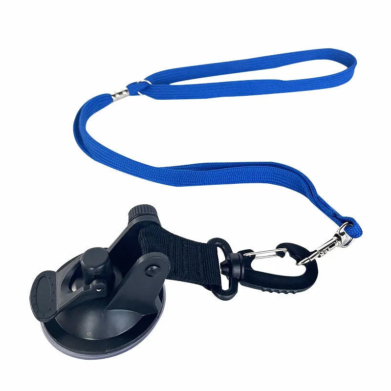 Pet bathing fixed artifact with suction cup traction rope and handcuffs in black or blue