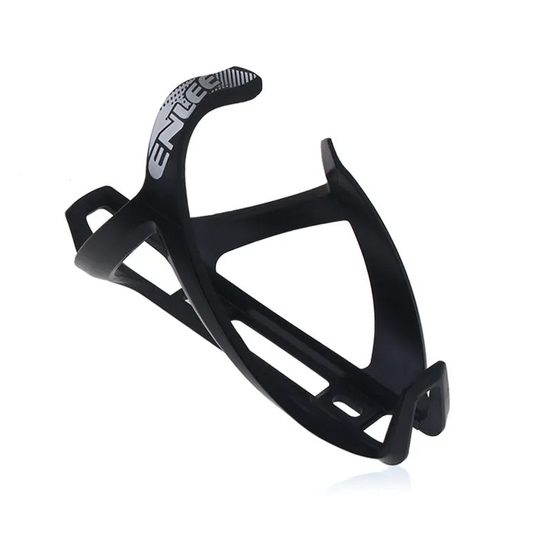 Mountain bike water bottle cage with TPR plastic construction and PVC toughness in multiple colour options