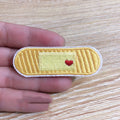 Embroidered textile patch badges with detailed lace craft embroidery for clothing decoration