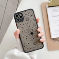 Star universe patterned iPhone case showing raised edges for screen and camera protection